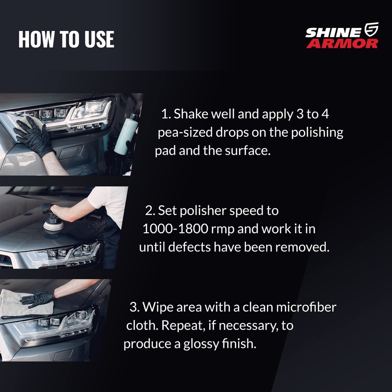 SHINE ARMOR Car Scratch Remover Repair Protection & Swirl Remover