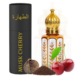 Equivalence Equivalence Musk Al Tahara ??? ??????? Pure Perfume Oil, Attar Bottle Deluxe Roll-On 10ml -Alcohol Free (0.34 Fl Oz (Pack of 1), CHERRY MUSK)