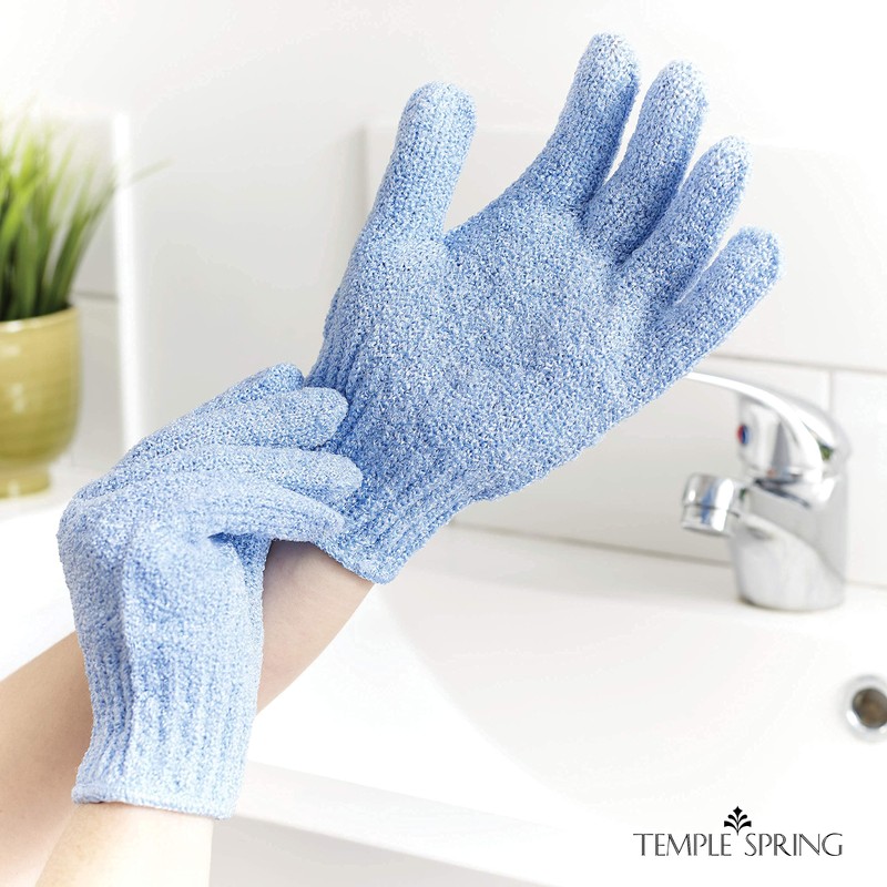 Exfoliating Gloves - Bamboo Shower Gloves - Bath and Body