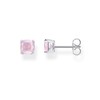 Thomas Sabo H2104-699-7 Women's Stud Earrings Pink Opal 925 Sterling