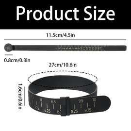 2 PCS Ring and Bracelet Sizer Measuring Tool, Reusable Universal Finger Measuring Tool and Wrist Bangle Gauge, Jewelry Sizing Kit for Women Men (US Size)
