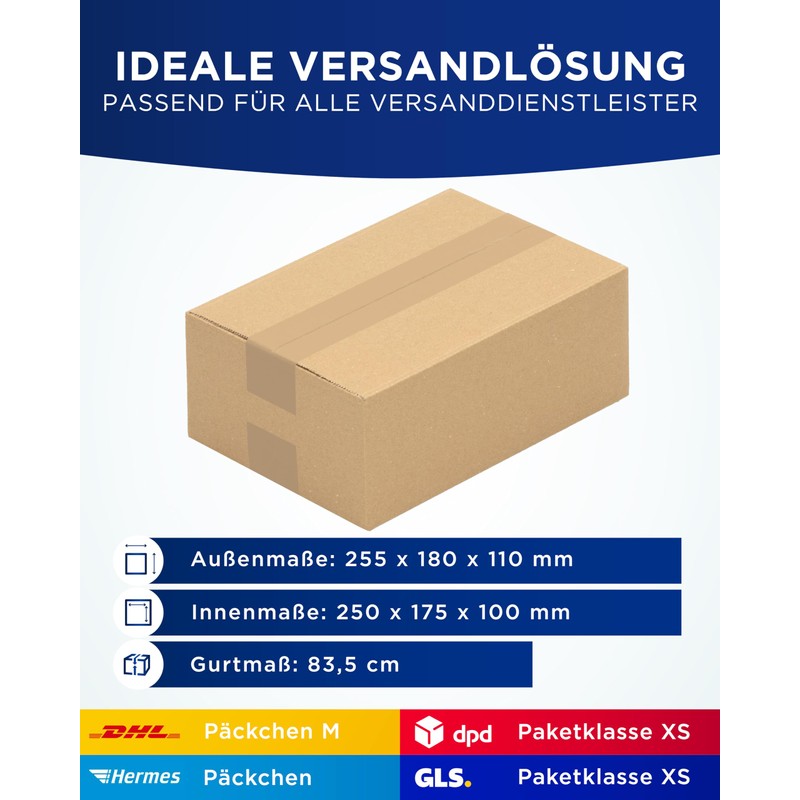 KK Verpackungen Shipping Boxes 250 x 175 x 100 mm