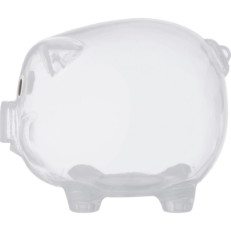Large Transparent Plastic Piggy Bank Gift Idea Saving Money Box