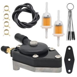 Amazeful 438559 Fuel Pump for Johnson Evinrude 25 35 50 65 70 75 85 88 90 100 105 115 125 135 140 HP Boat Motor Outboard Replaces 385784 433390 395712 398385 with Fuel Filter