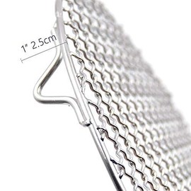 Turbokey Wire Steaming Cooling Rack and Baking Barbecue Rack with Legs Dia 8.9" Stainless Steel Cross Wire for Air Fryer Instant Pot Pressure Cooker Canning Dutch Oven (225mm/8.9")