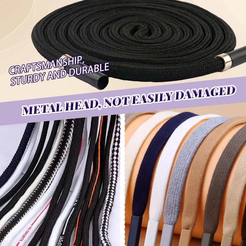 WALWAL 1 Pack 51 Inch Replacement Drawstrings Cotton Drawstring Cord,