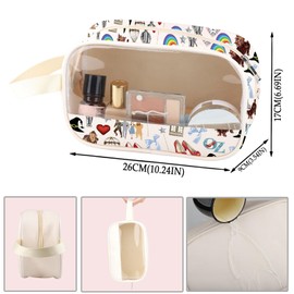 ZJXHPO Wizard TV Show Clear Makeup Bag You Had The Power All Along My Dear PU Leather Cosmetic Bag with Handle OZ Gift (C-The Power PU)