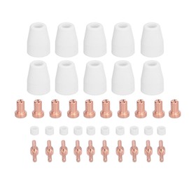 40pcs Plasma Cutting Torch Consumables Kit Plasma Cutting Torch Parts for PT31/LG40/CUT40