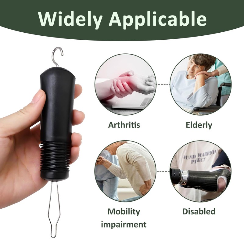 Button Hook & Zipper Puller, Zip Puller Disability Aid, One