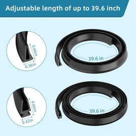 Storm Door Sweep Replacement for Larson & Pella Storm Door Expander Sweep, for Vinyl and Metal Door Sweep Assembly- 2 Specifications Storm Door Seal Rubber Strip
