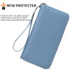 SENDEFN Women Leather Wallets RFID Blocking Zip Around Credit Card
