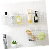 OHPHCALL Creative Wall Mounted Storage Basket White Iron Hanging Organizer