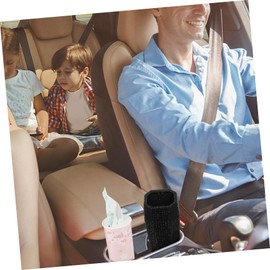 KICHOUSE 3pcs Car Tissue Soft Paper Towels with Round Holder for Cars Stylish Travel Cylinder Design for Cup Holders Skin Friendly and Sturdy Tissues for Go Cleanliness