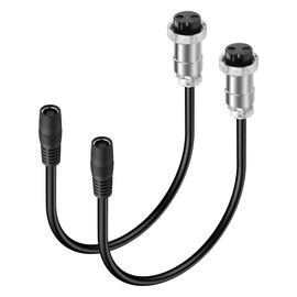 GINTOOYUN GX20 Aviation Plug to DC7909 Power Cable 16AWG GX-20 Two Pin Aviation Female Plug to DC7.9MM x 0.9MM Female Plug Power Cable for Portable Charging Stations,Mechanical Equipment,etc