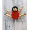 Old Fashioned Wooden Toy Hanging Doll Kintaro