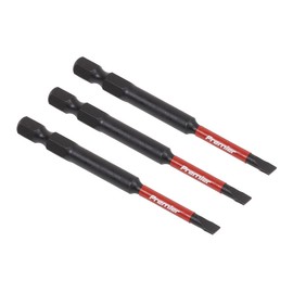 Sealey AK8251 3pc 75mm Slotted 4.5mm Impact Power Tool Bit Set