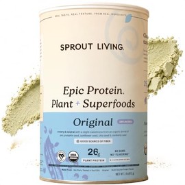 Sprout Living Proteína Vegetal En Polvo Y Superalimentos, Original, Sin Sabor  Proteína Orgánica En Polvo, Vegana, Sin Lácteos, Sin Ogm, Sin Gluten,  