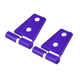 A ABSOPRO 2 Pcs Front Engine Hood Hinge Cover Trim Exterior Accessories Decoration for Jeep Wrangler JK Unlimited Sahara Rubicon 2-Door 4-Door 2007-2018 Purple Item Replacement