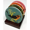 Charley Harper Feathered Friends Absorbent Stone Coaster Set