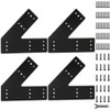 TROPTOLKY 45 Degree Angle Flat Bracket,Heavy Duty Steel Corner Brackets