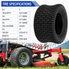 MOTORHOT 2 Pcs 24x12.00-12 Lawn Mower Turf Tires 6 Ply