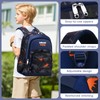 Amythe Children's Backpack School Backpack Boys Blue Backpack Waterproof Nylon