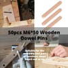 Wooden Pins Round Stud Unthreaded Cylindrical Pins for Drawer Cabinet