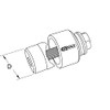 KS Tools 129.0025 Screw hole punch, 25.4mm