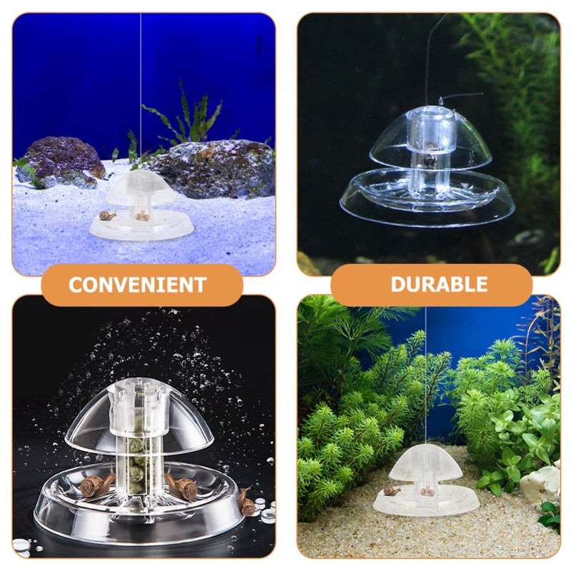 Ipetboom Aquarium Snail Trap Transparent Snail Catcher Tool for Aquariums