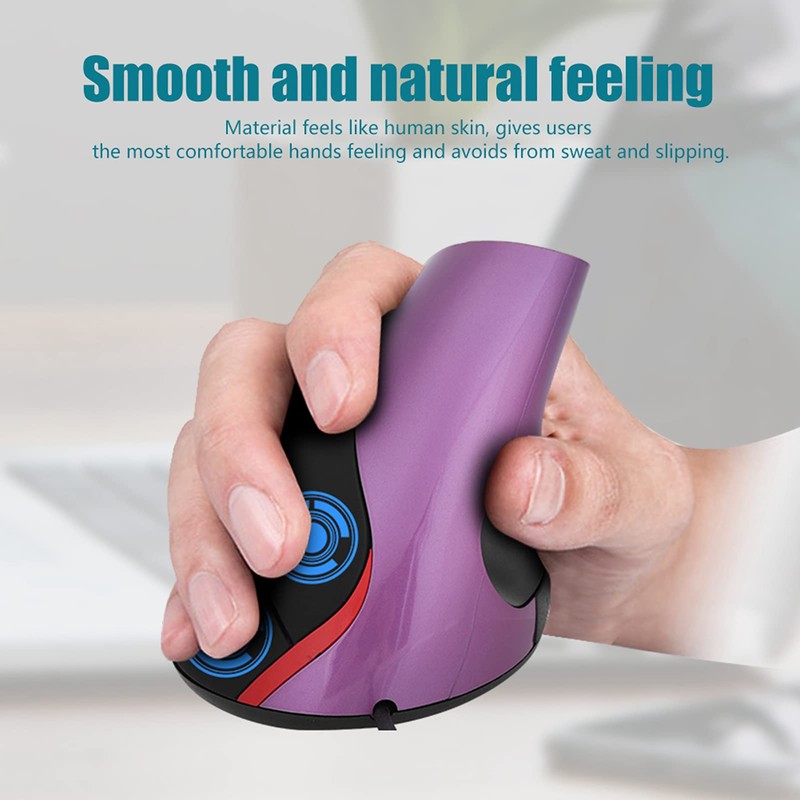 Kuuleyn Vertical Mouse, Wired Mouse, Optical Mouse, Wireless Mouse, 3200DPI