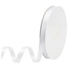 CJESLNA White Satin Ribbon, 3/8Inch(10mm) 100Yards Double Sided Solid Polyester