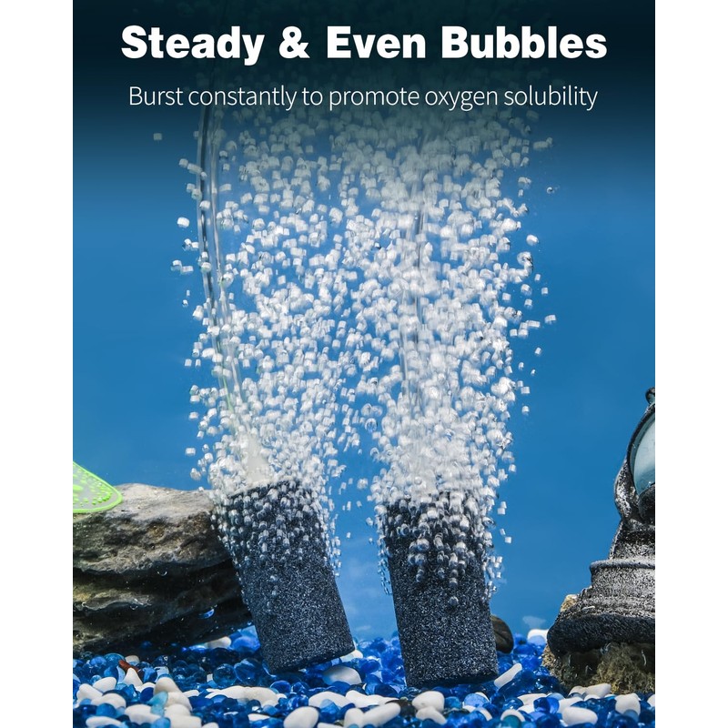 Pawfly Aquarium 2 Inch Air Stone, Aerator Stone Bubble Diffuser