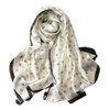 FAIRYGATE Scarf Women Polka Dot Print Silk Scarves Satin Shawl