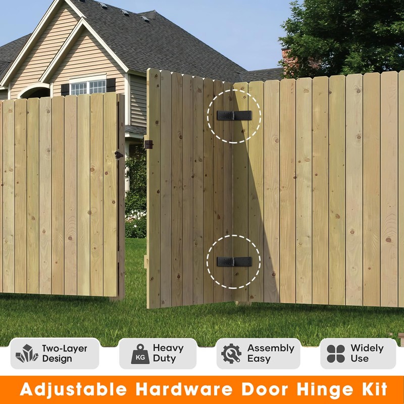 Heavy Duty Gate Hinges, 270 Degree Outdoor Hinge, Heavy Duty