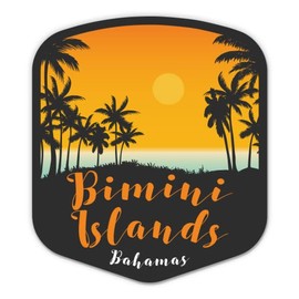 Squiddy Bimini Islands Bahamas - Vinyl Sticker Decal for Phone, Laptop, Water Bottle (3" Tall)