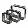 4pcs Beauty Case Trasparente Borsa da Viaggio per Cosmetici Impermeabili