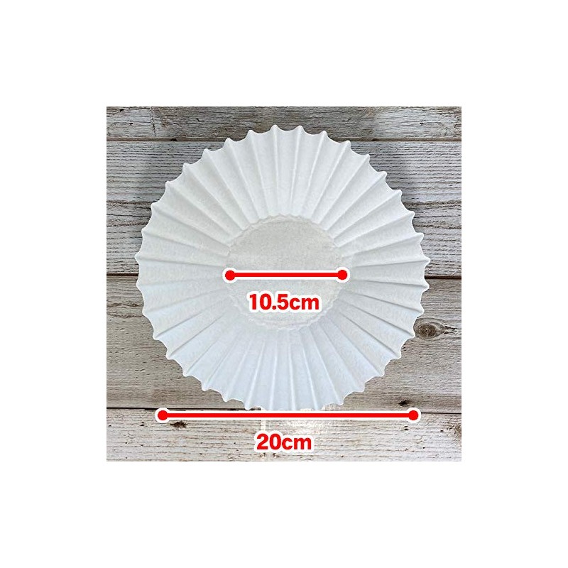 Kanae Paper Coffee Filter, 250 Count, 63-1355-55, White, 10.6 inches