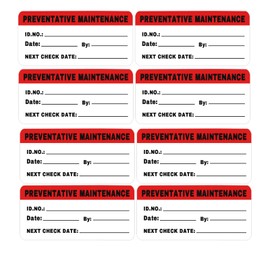 2x1 Inches Preventative Maintenance Labels,Inspection Safety Label by/Date/Next Stickers,Inventory Shipping Pallet Stickers,Service Reminder Labels,200 Pcs.