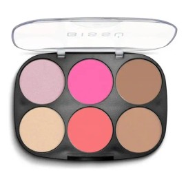 Paleta Para Rostro Bissu / Iluminador - Rubor - Bronceador Tono Del Maquillaje 04 La Chida