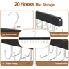 TOPIA HANGER 2 Pack 2 in 1 Belt Tie Hanger
