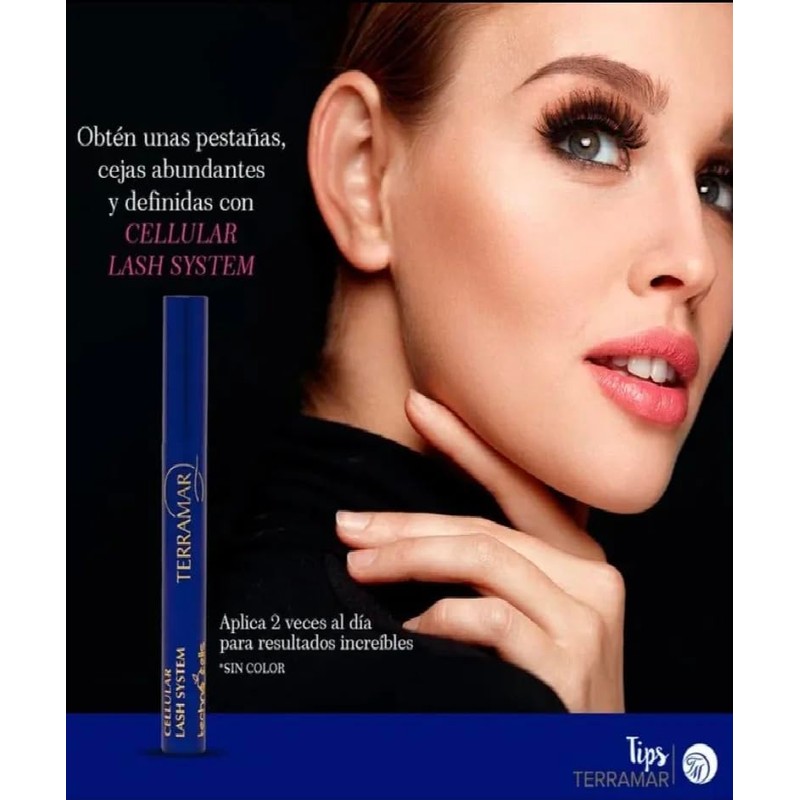 Terramar Cellular Lash System, Sérum para Pestañas y Cejas, Sin