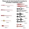 WinTaim 10pcs Clock Hands Suitable For 4-8 inch Clock,Clock Hands