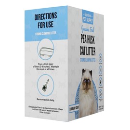 Gingerbread Pet Supply Premium Pea Husk Scented Cat Litter for Happy and Healthy Cats. (16 lbs)(Blueberry)