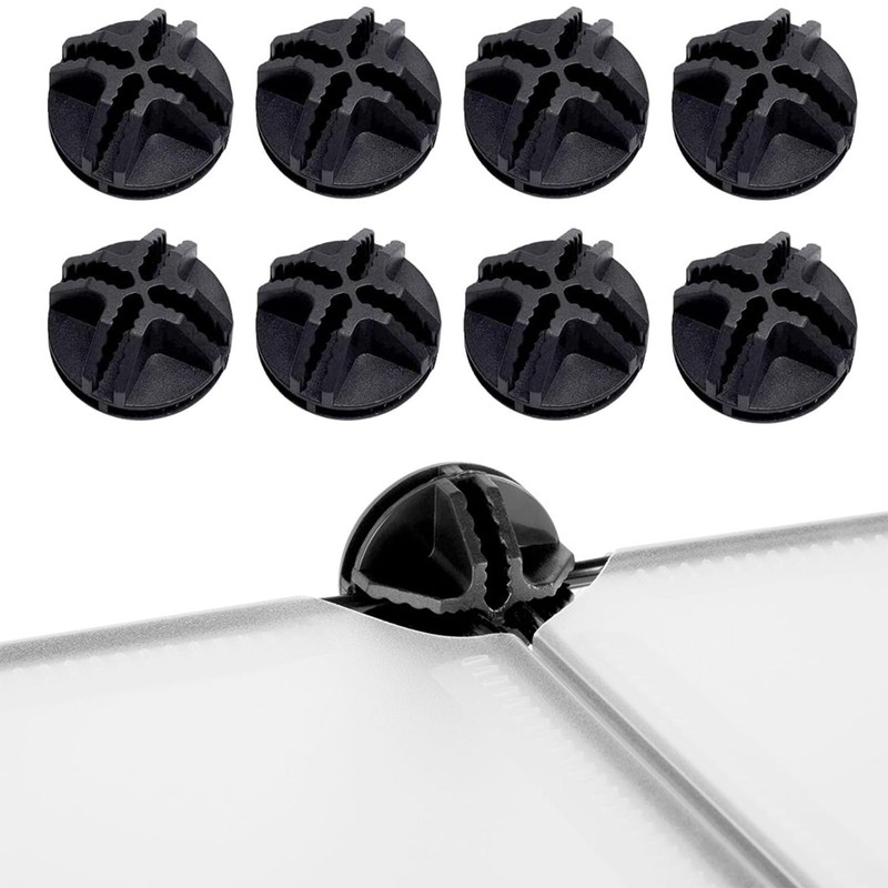40 Pcs White Wire Grid Cube Plastic Connectors,4mm for Modular