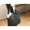 Hinomoto Canvas Waterproof Canvas Tote Bag, M No.217M, green (moss