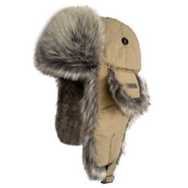 Russian Faux Fur Ushanka Hat for Men & Women - Winter Aviator Hat with Ear Flaps