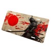 Japanese Samurai Front License Plate for Women Anime Graffiti Car