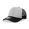 DECKY Standard 5 Panel Mid Profile Structured Foam Trucker, Multi