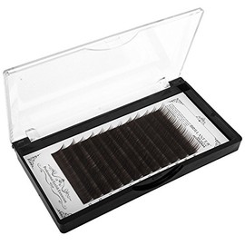 Scala Thickness 0.10mm C Curl Light Brown/Dark Brown/Black-Brown False lashes Individual Eyelash Extension Natural False Eyelashes (13mm, Black Brown)
