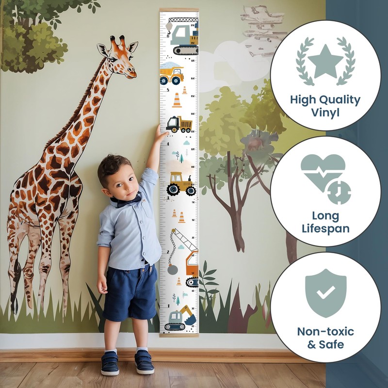 Échelle de croissance avec cadre - Baby Growth Height Chart,